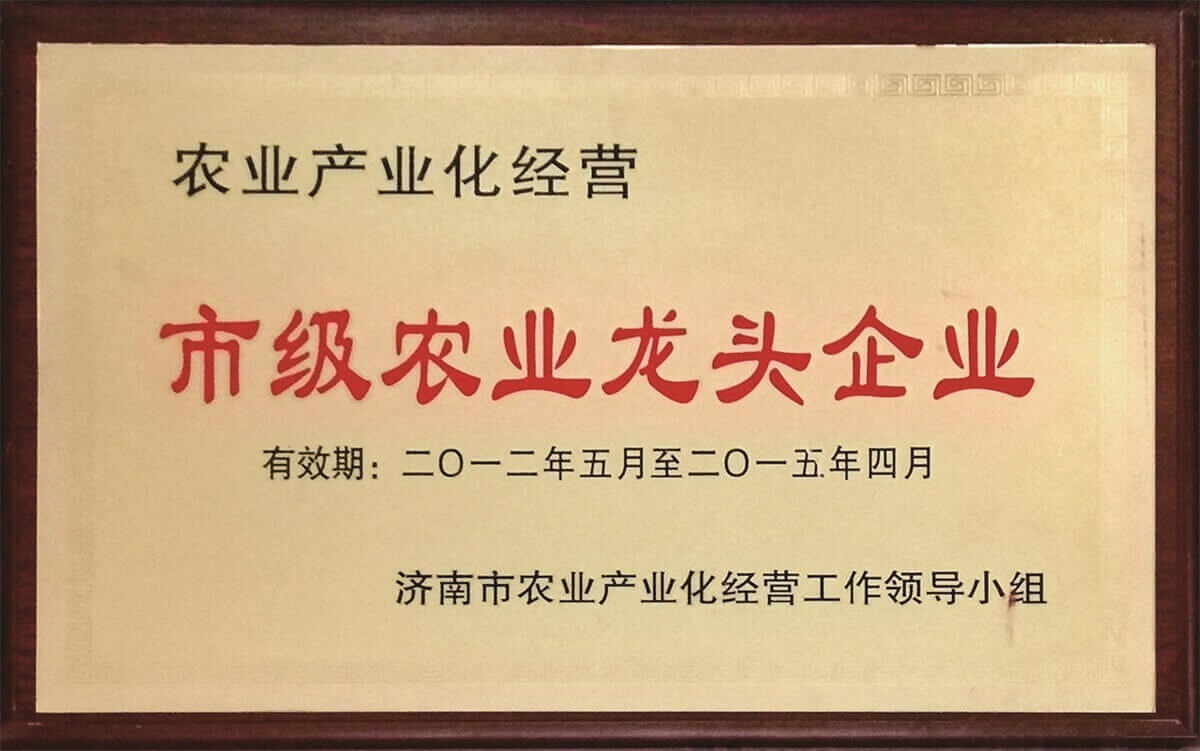 市級農業(yè)龍頭企業(yè)
