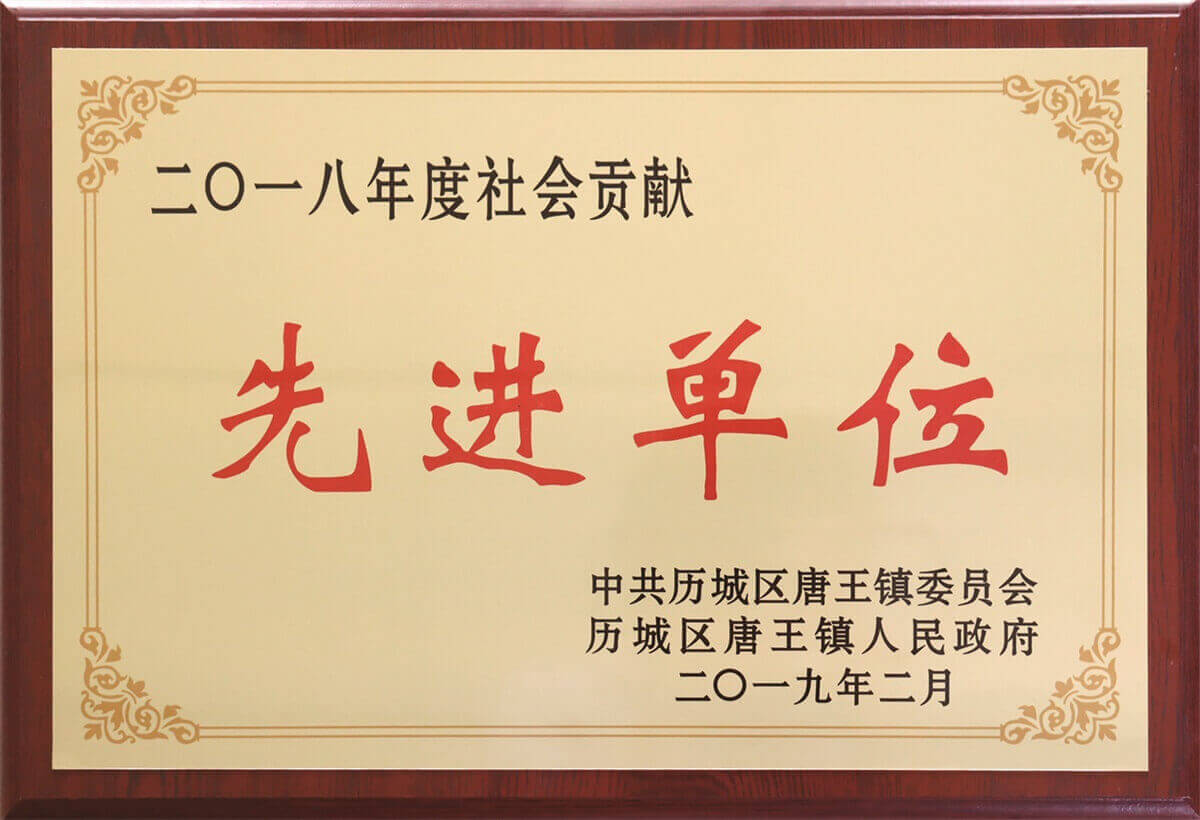 社會(huì)貢獻(xiàn)先進(jìn)單位